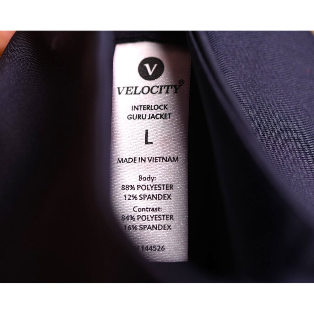 New! VELOCITY | DARK NAVY INTERLOCK GURU WOMEN's JACKET | LARGE | MSRP: $78 - Picture 6 of 11